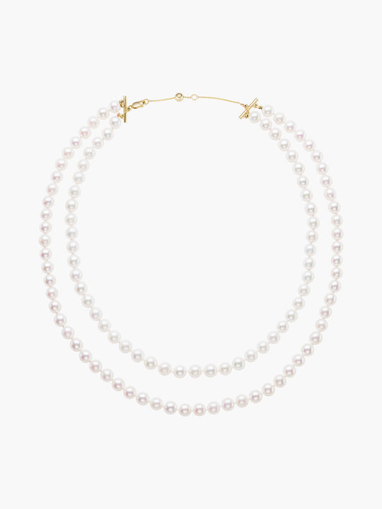 Akoya Pearl Double Strand Necklace