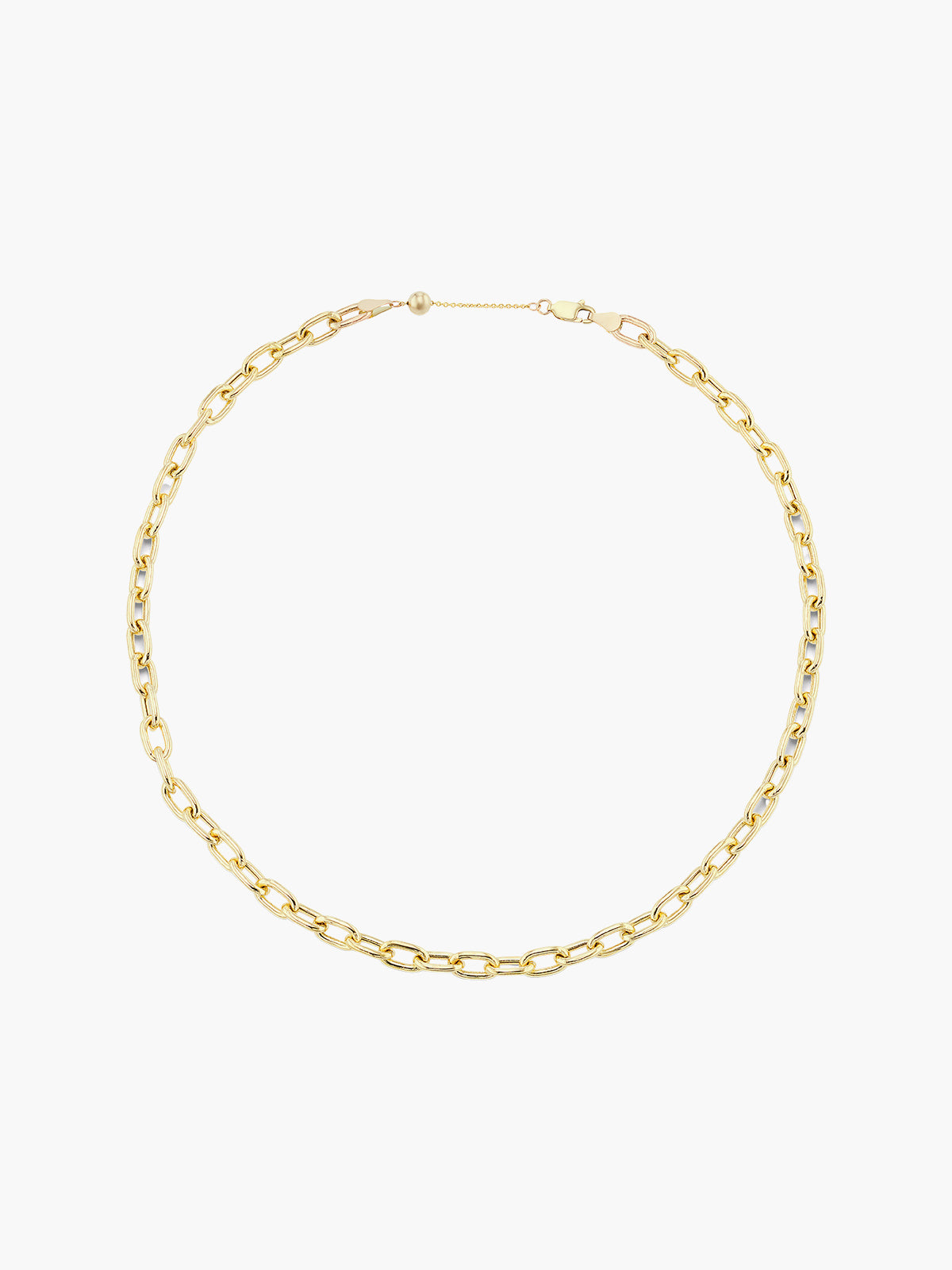Thick Elongated Link Necklace Thick Elongated Link Necklace