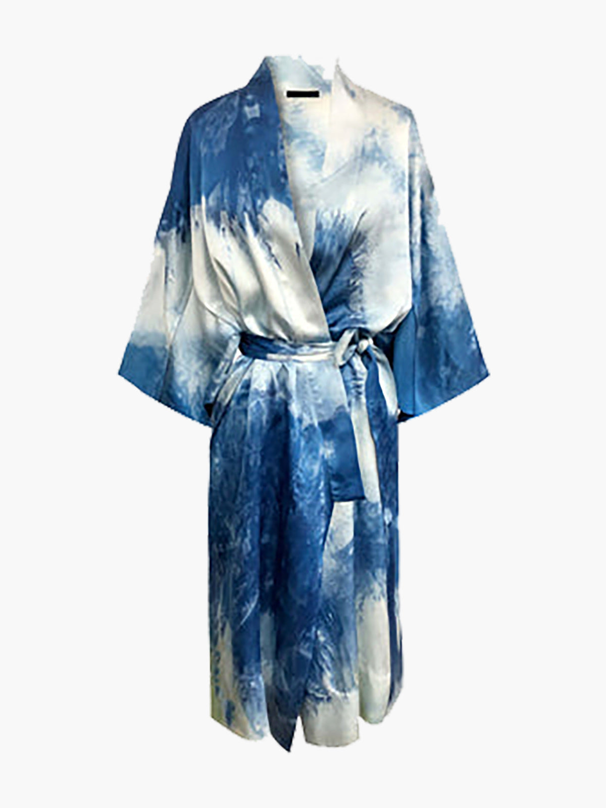 7/8 Kimono Robe | Indigo Ice