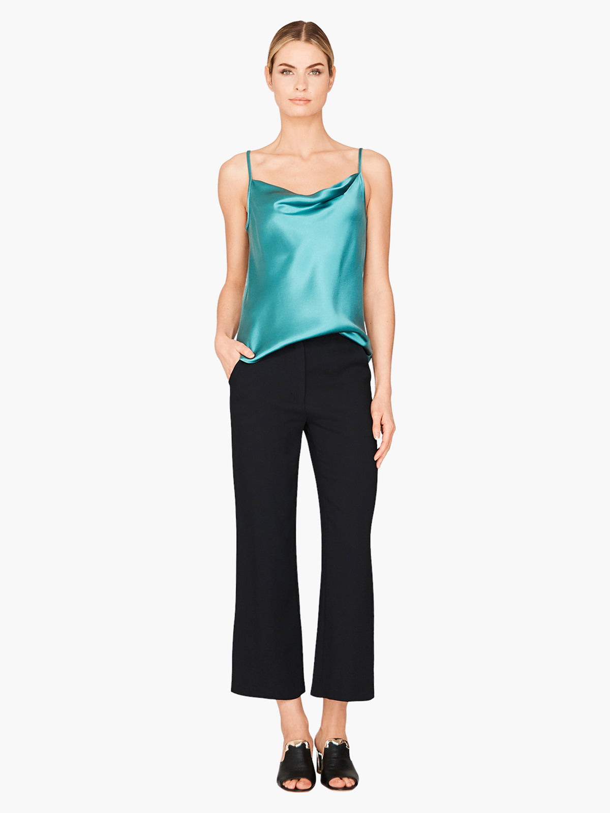 Satin Draped Front Camisole Satin Draped Front Camisole