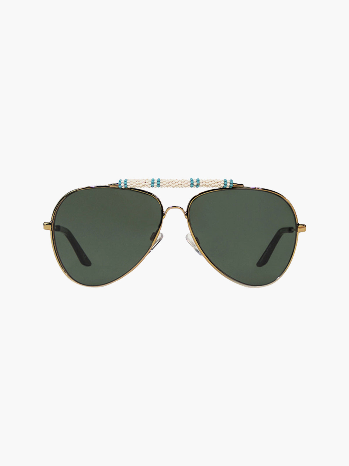 Exclusive Sunglasses | White/Light Blue - Fashionkind