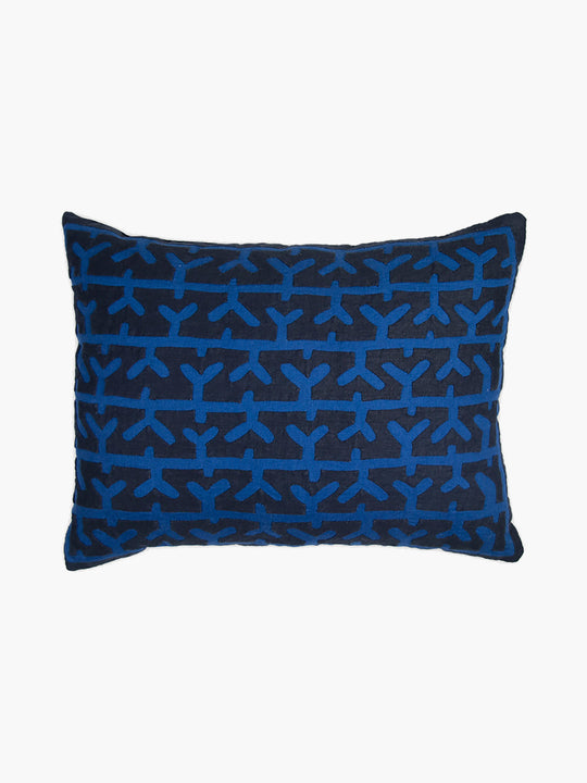 Kuna Cushion | Navy/Royal Blue