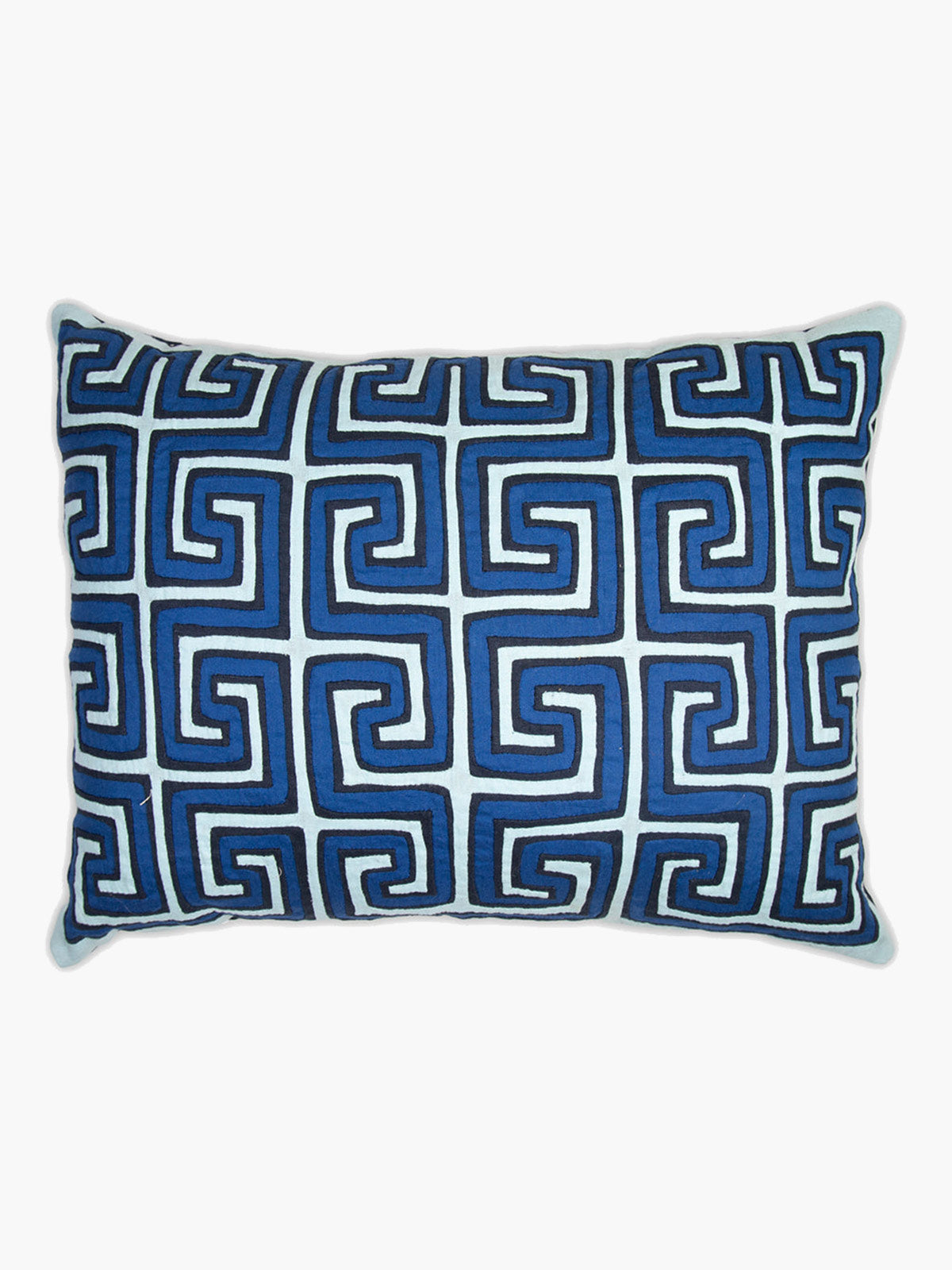 Kuna Cushion | Light Blue/Navy/Royal Blue Kuna Cushion | Light Blue/Navy/Royal Blue