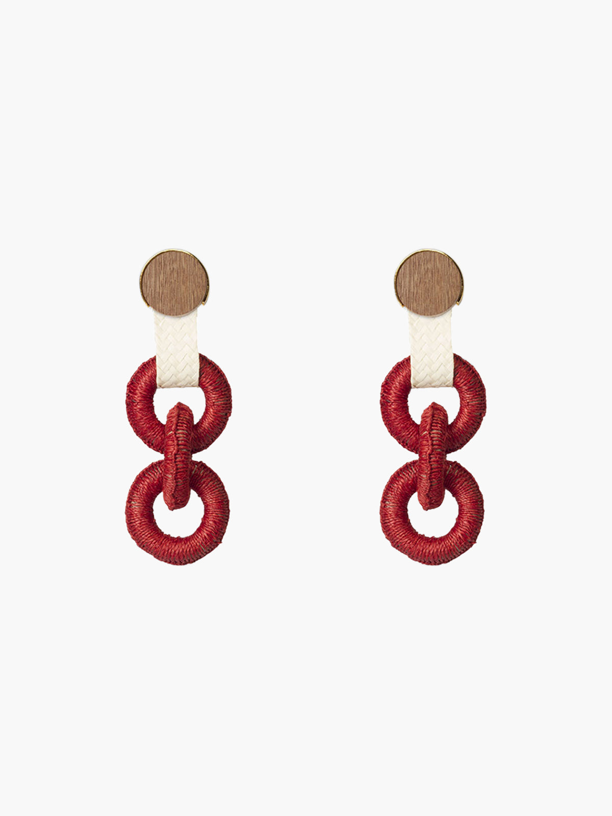 Maguey Earrings | Coral - Fashionkind