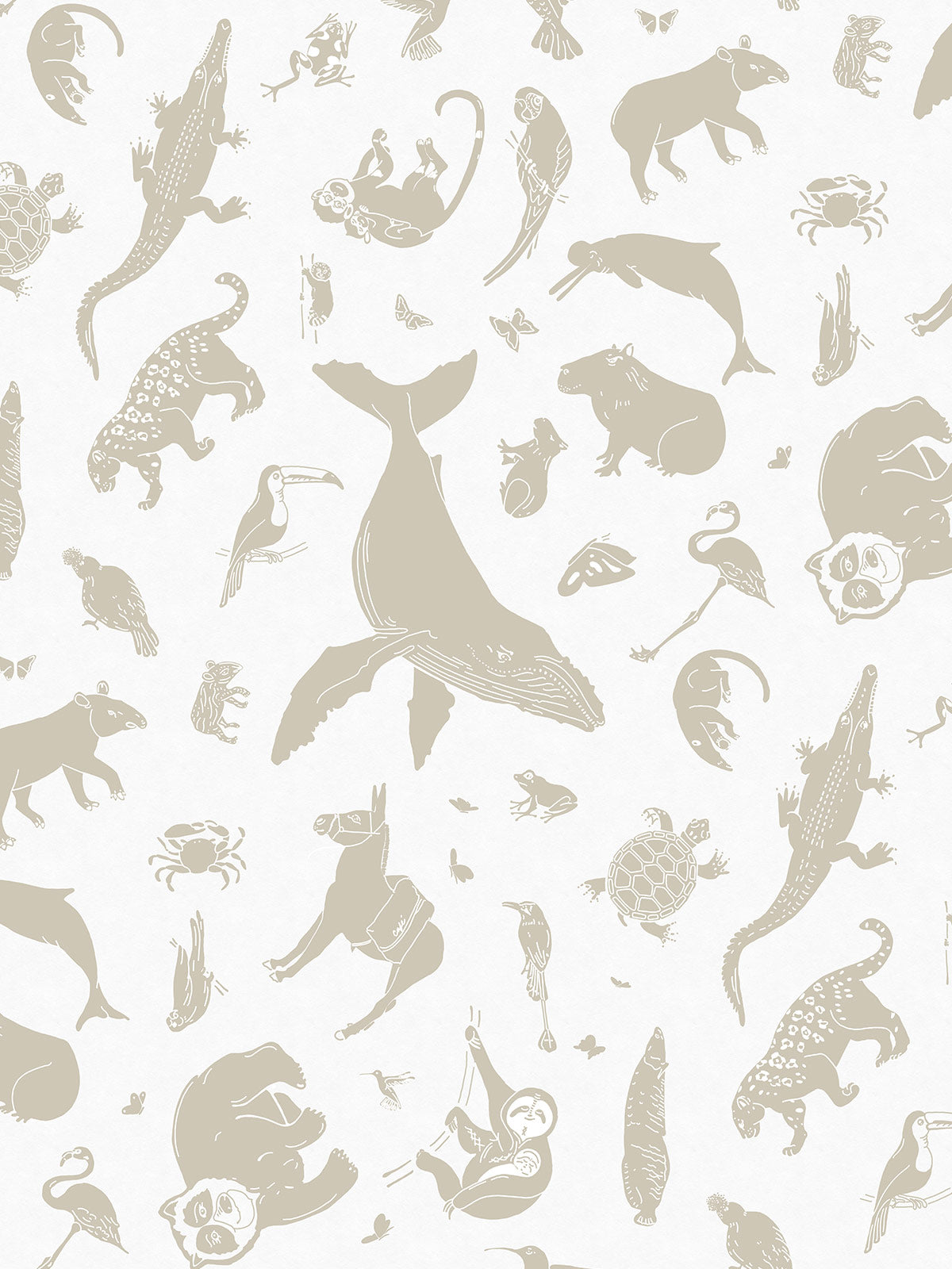 Constellation Safari Wallpaper | Beige Blueprint Constellation Safari Wallpaper | Beige Blueprint