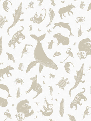 Constellation Safari Wallpaper | Beige Blueprint Constellation Safari Wallpaper | Beige Blueprint