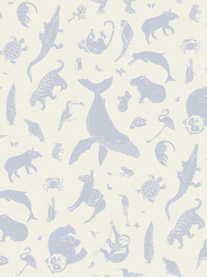 Constellation Safari Wallpaper | Periwinkle Blueprint Constellation Safari Wallpaper | Periwinkle Blueprint