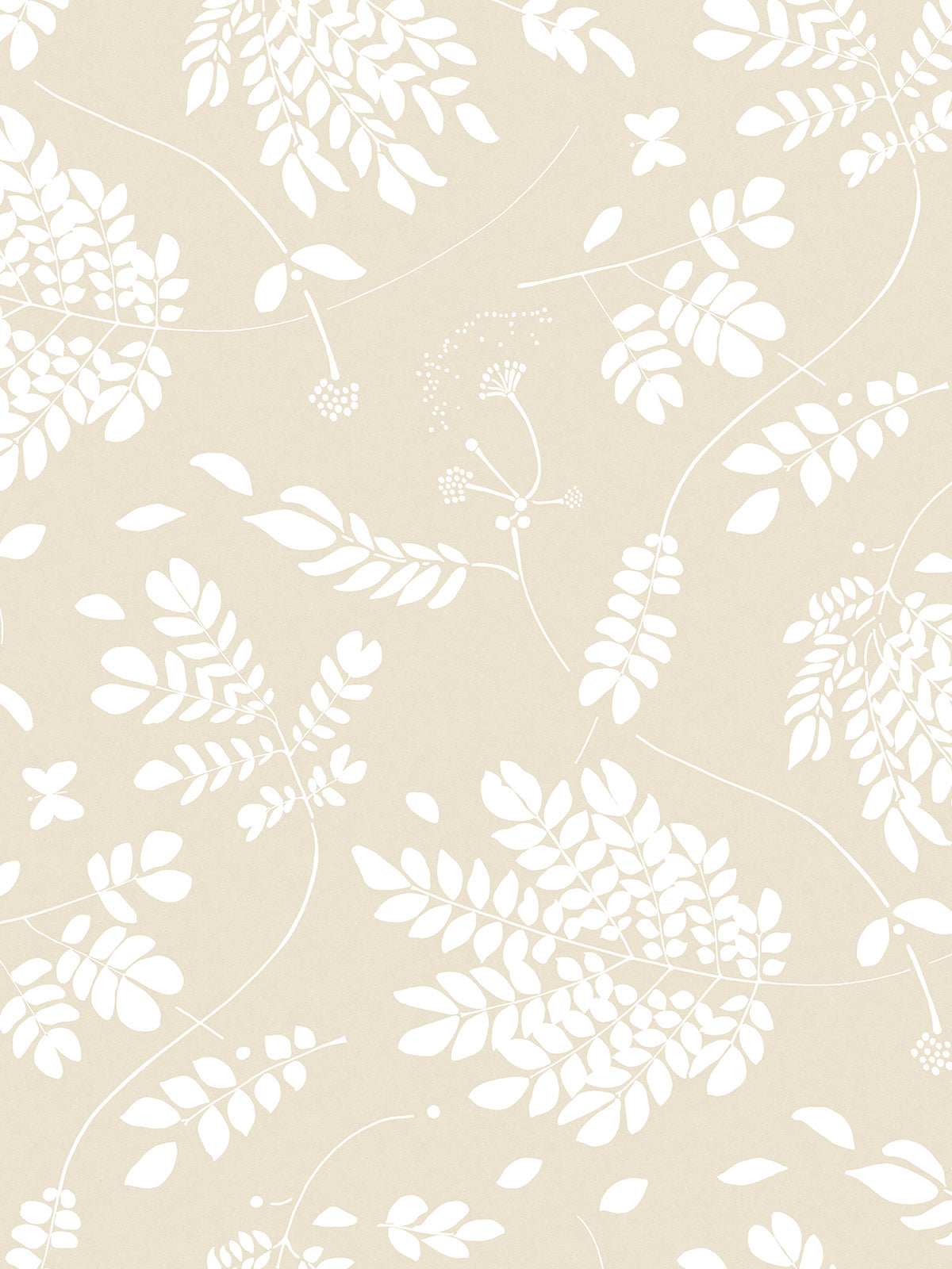 Saman Wallpaper | Beige Saman Wallpaper | Beige