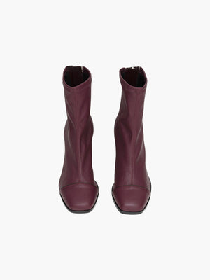 Aria Ankle Boots | Plum Stretch Nappa Aria Ankle Boots | Plum Stretch Nappa