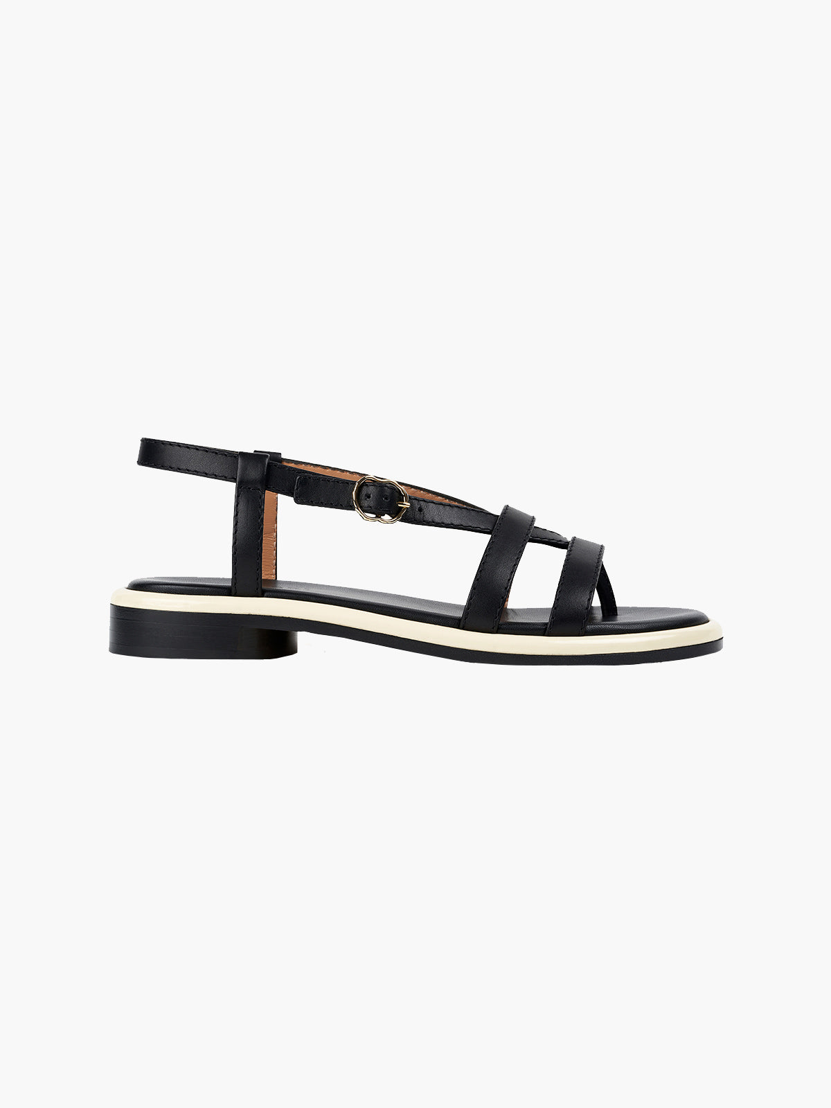 Olympe Sandals | Smooth Leather Black
