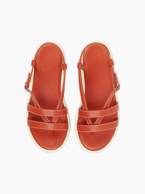 Olympe Sandals | Smooth Leather Orange Olympe Sandals | Smooth Leather Orange