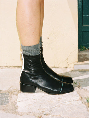 Strada Boots | Black Stretch Nappa Strada Boots | Black Stretch Nappa