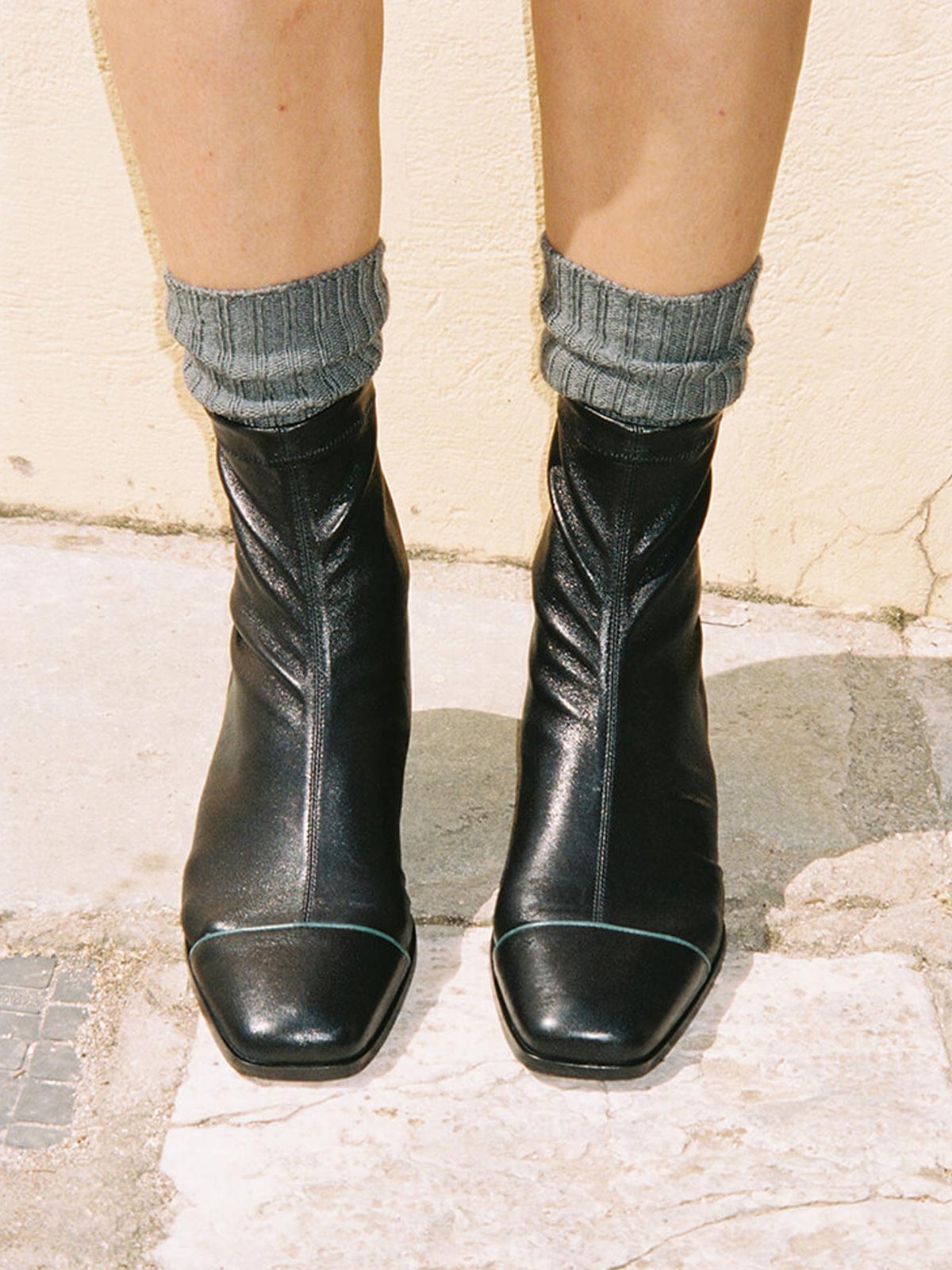 Strada Boots | Black Stretch Nappa