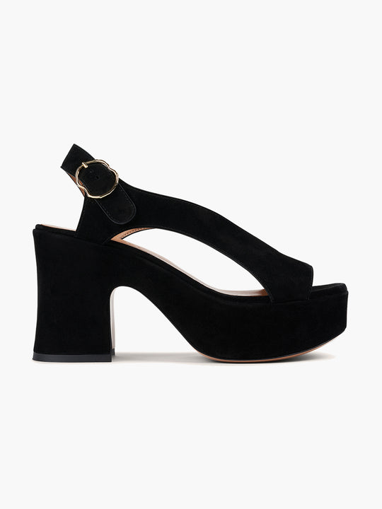 Taxi Sandals | Black Suede