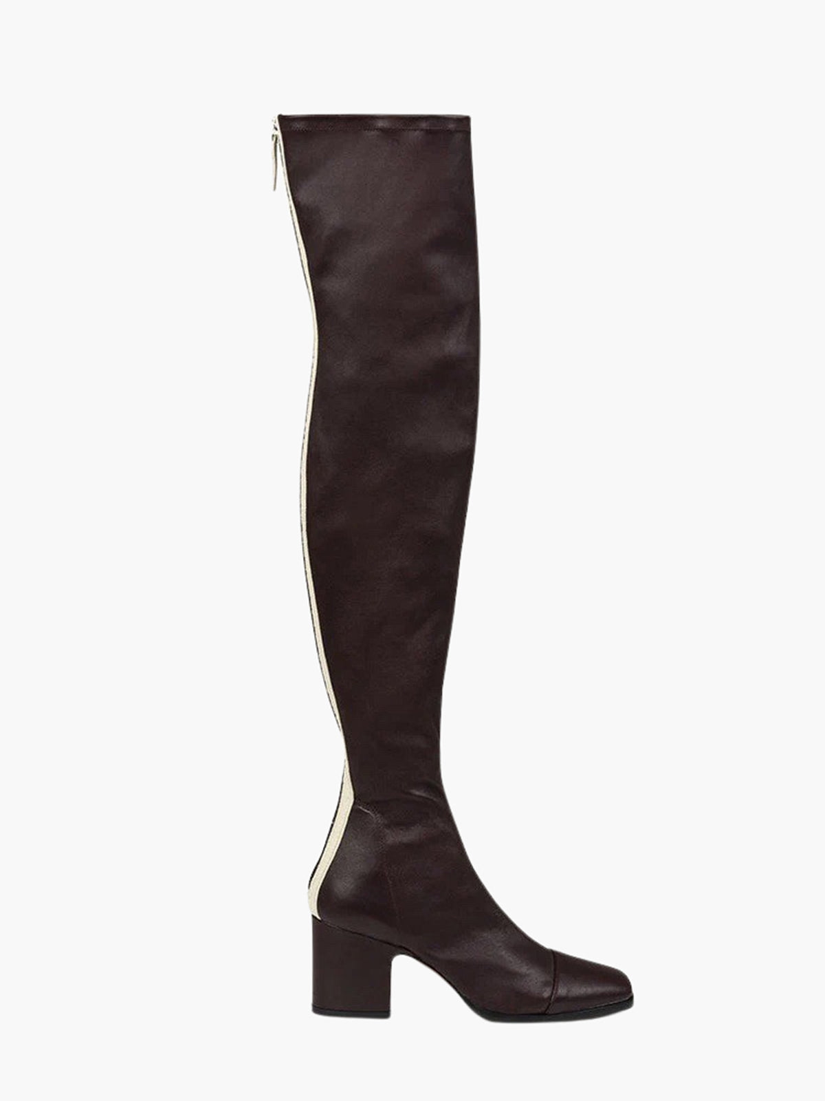 Whisper Over the Knee Boots | Dark Burgundy Stretch