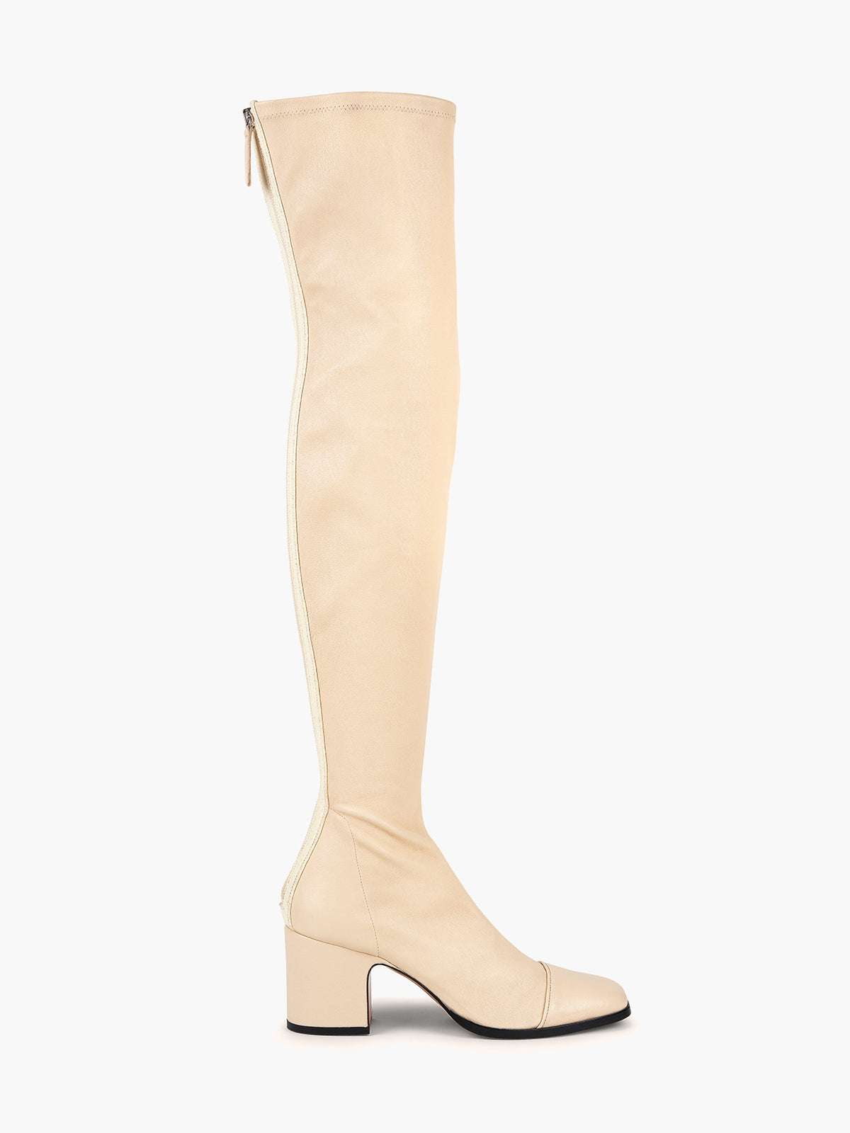 Whisper Over the Knee Boots | Nappa Stretch Pompeii White Whisper Over the Knee Boots | Nappa Stretch Pompeii White
