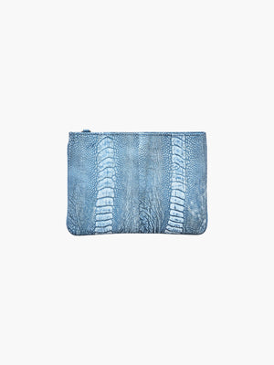 Aja | Crystal Blue Denim Ostrich Aja | Crystal Blue Denim Ostrich