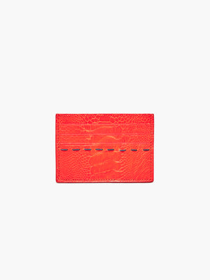 Card Holder Ostrich Shin | Chilli Red Card Holder Ostrich Shin | Chilli Red