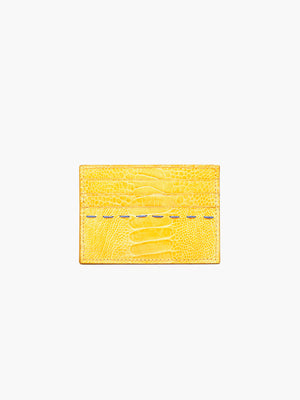 Card Holder Ostrich Shin | Sun Card Holder Ostrich Shin | Sun