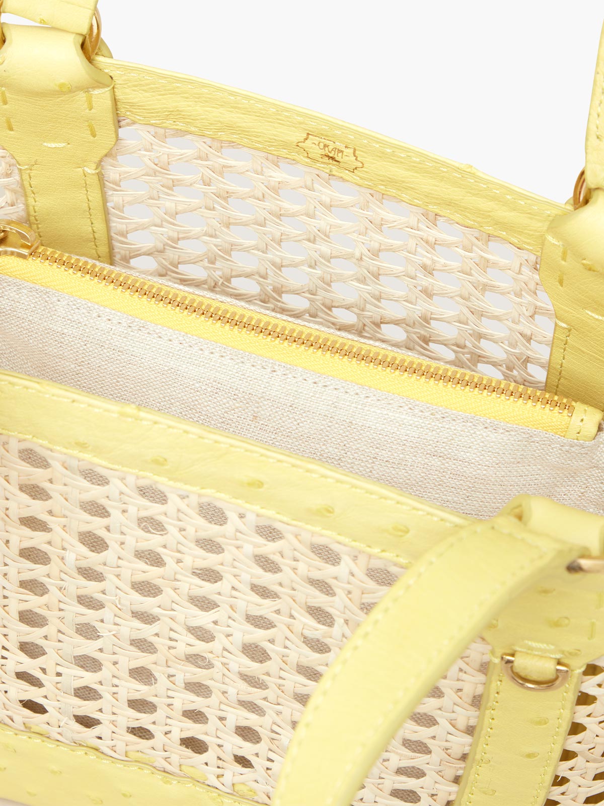 Limited Edition Rattan Small | Mimosa Ostrich