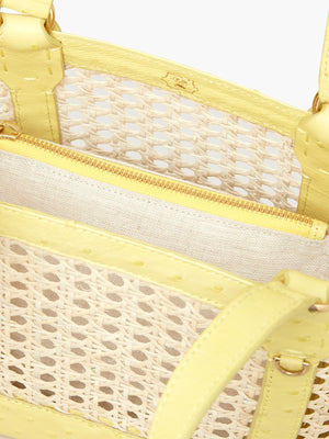 Limited Edition Rattan Small | Mimosa Ostrich Limited Edition Rattan Small | Mimosa Ostrich