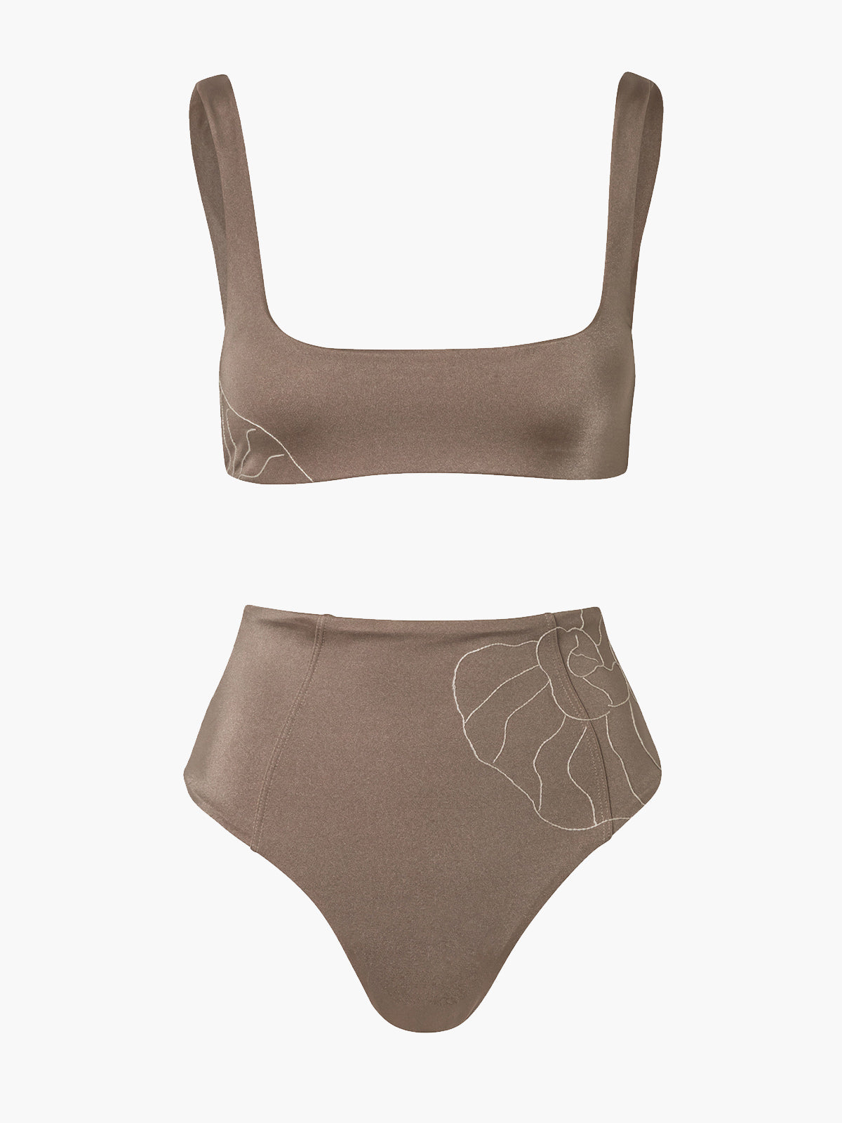 Embroidered Castiglioncello Bikini Set | Toffee