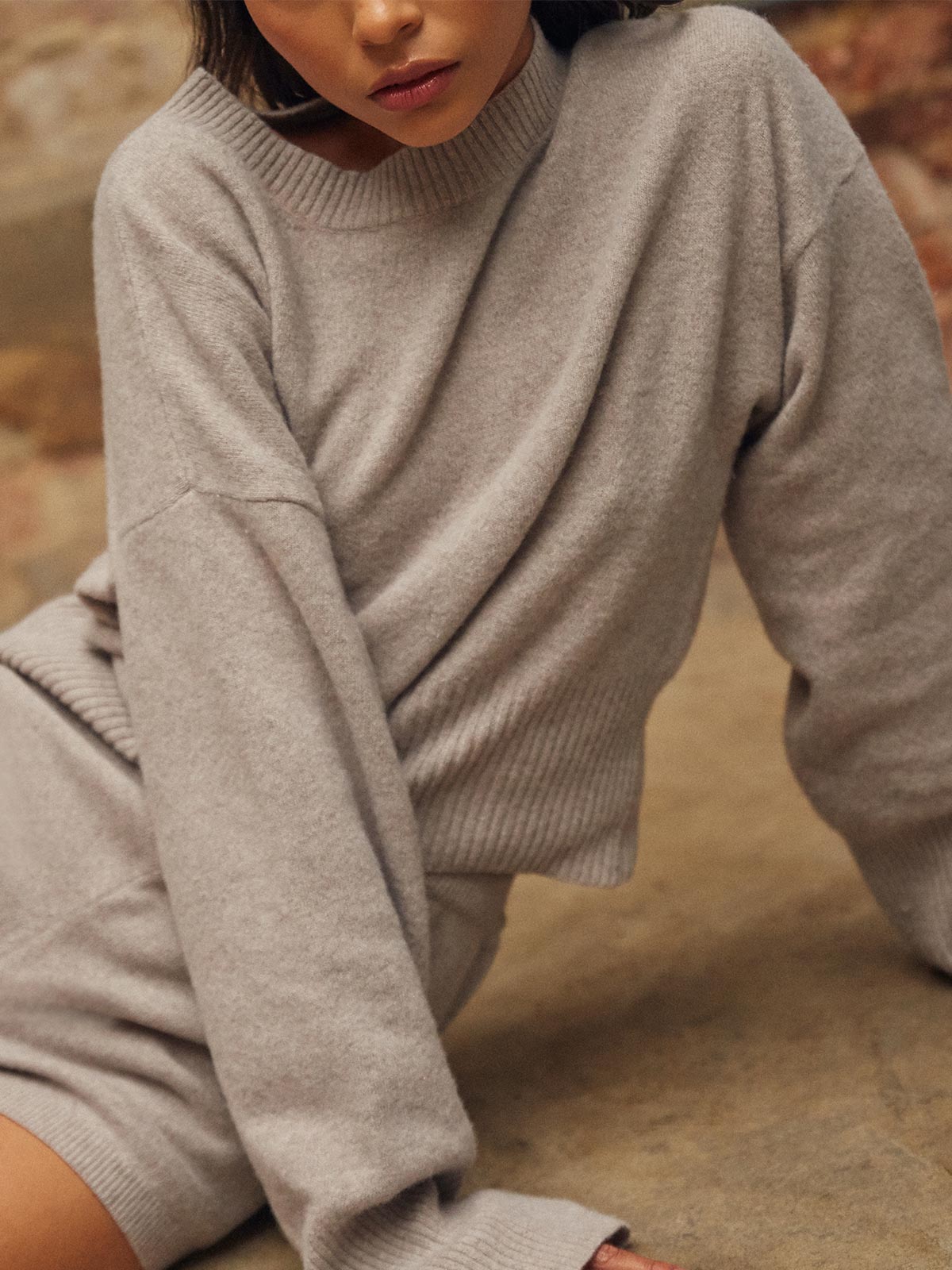 Olimpia Cashmere Sweater | Sand Olimpia Cashmere Sweater | Sand