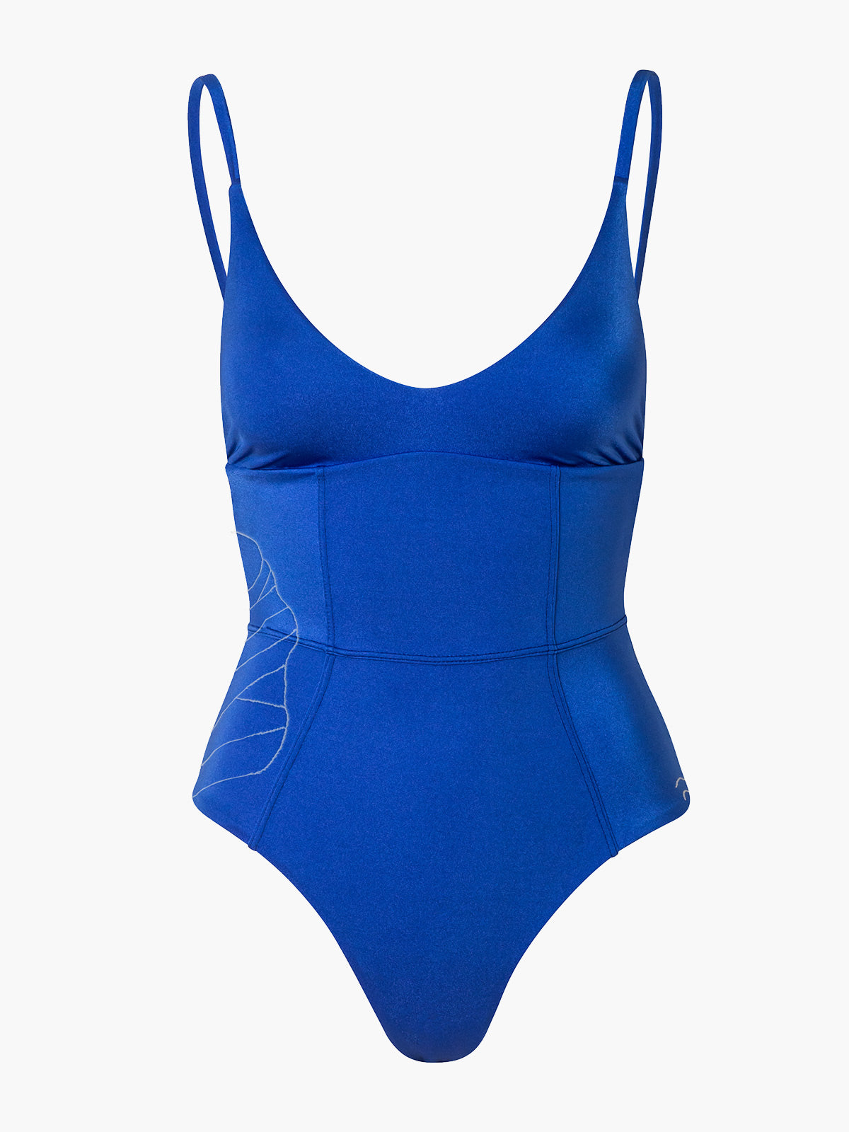 Embroidered Santo Steffano Maillot | Electric Blue