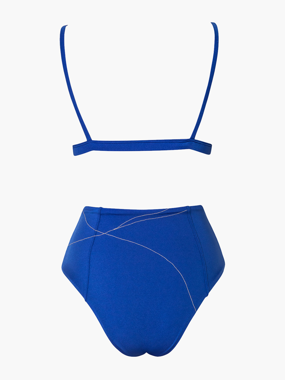 Embroidered Viareggio Bikini Set | Electric Blue