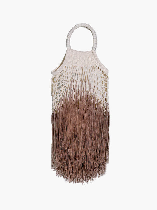 Mini Fringe Bag | Ombre Tan
