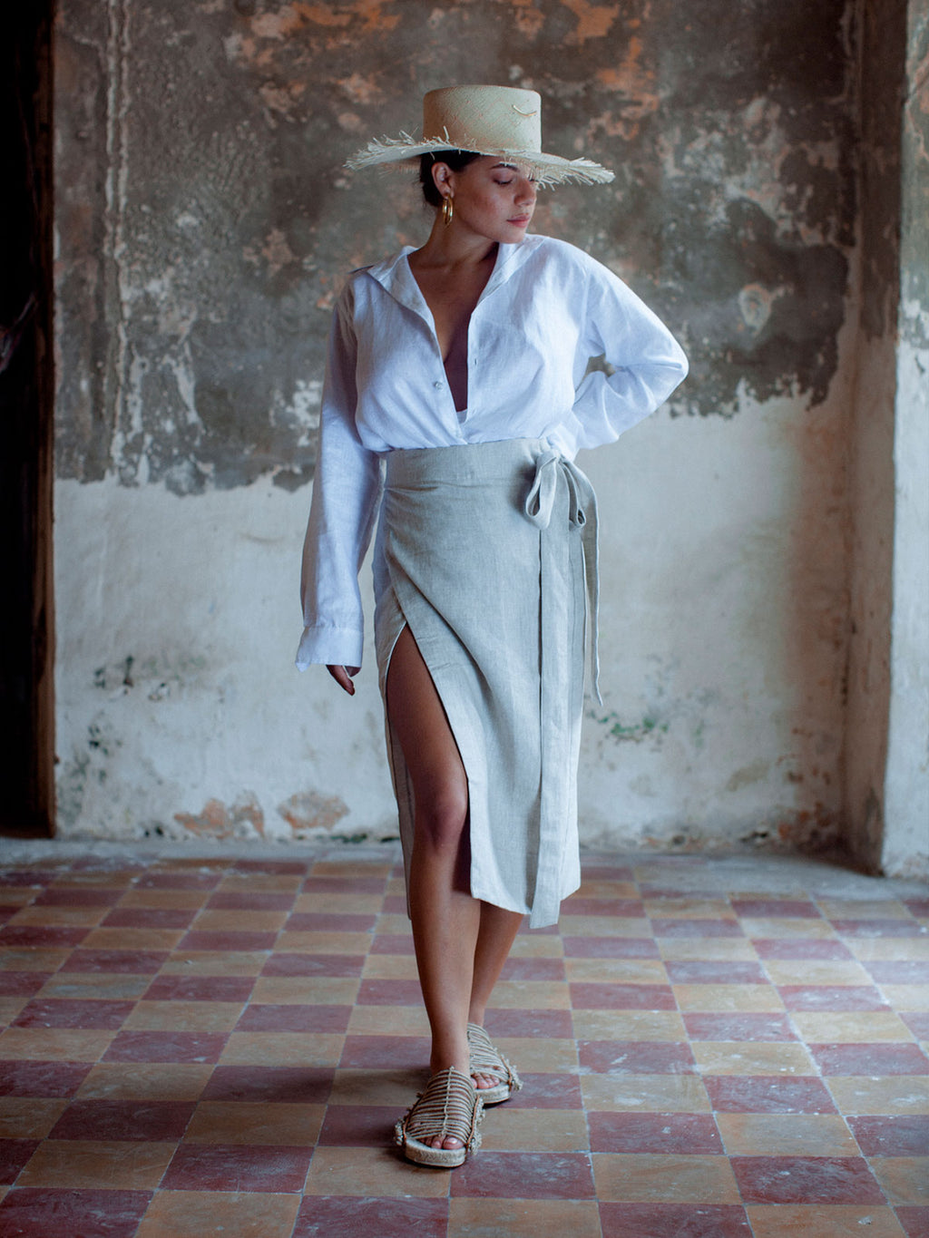 Damas Skirt | Beige - Fashionkind