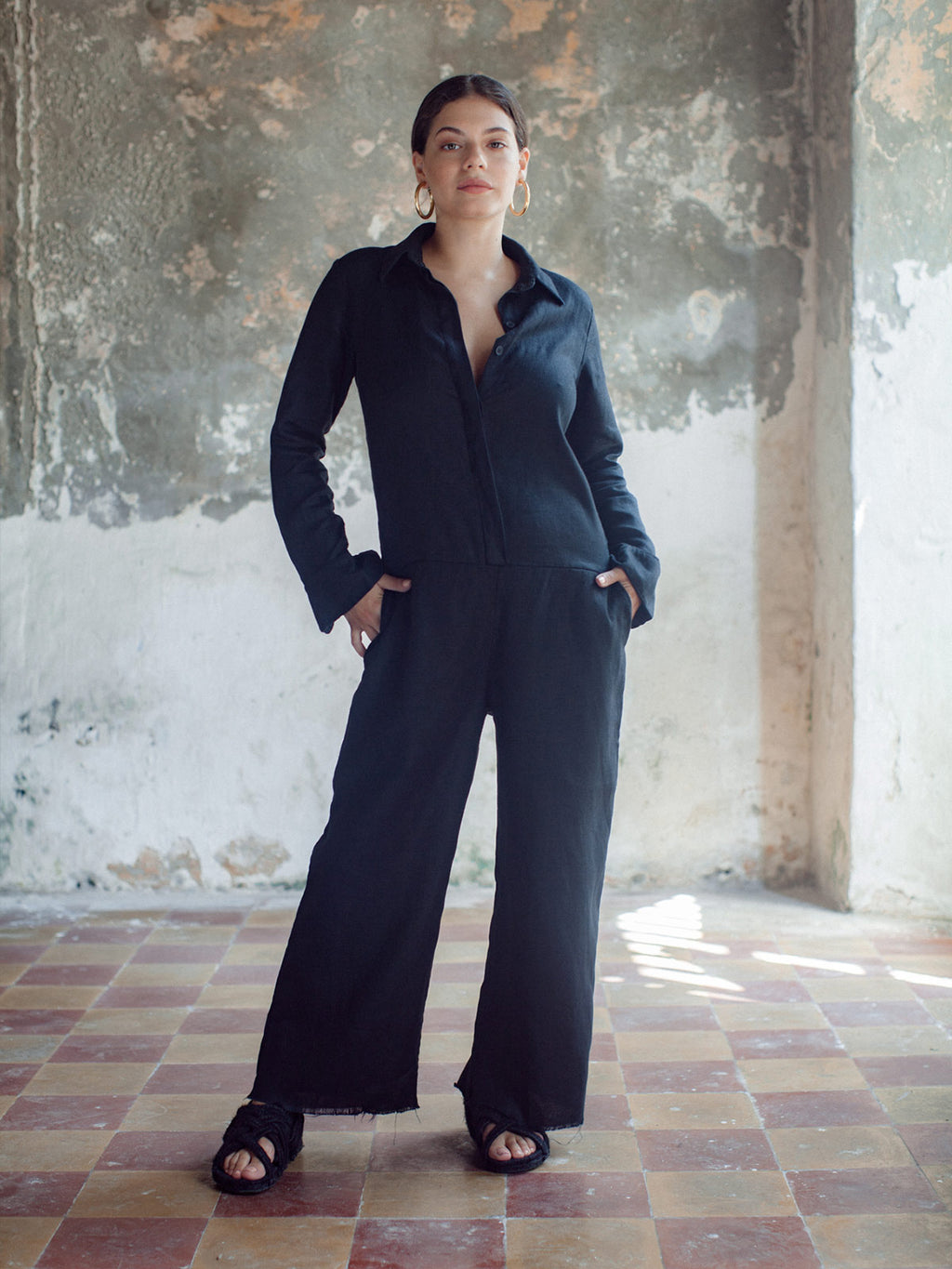 Soledad Jumpsuit | Black - Fashionkind