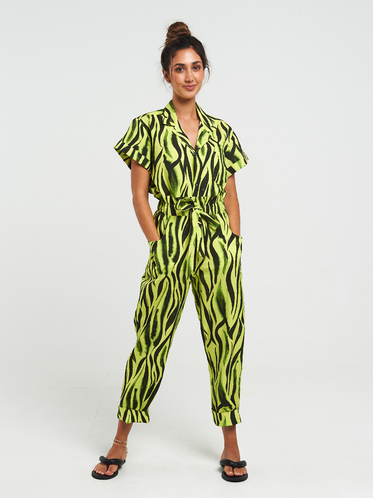 Paper Bag Pants | Neon Zebra Paper Bag Pants | Neon Zebra