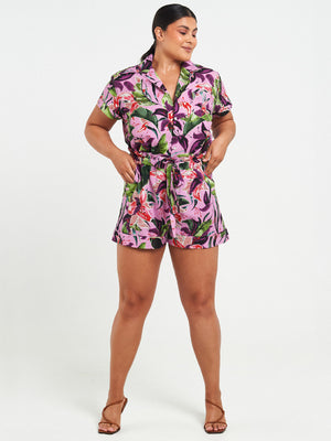 Paper Bag Shorts | Hawaiian Lily Paper Bag Shorts | Hawaiian Lily