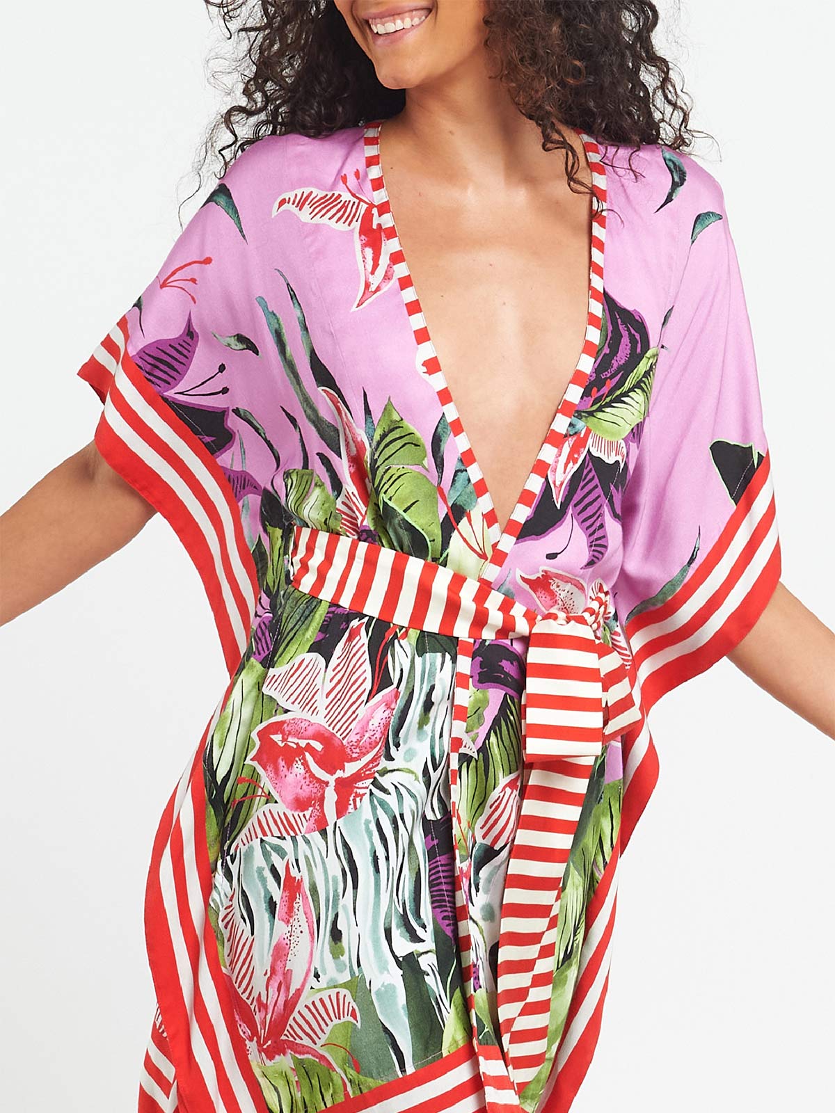 Short Kimono | Hawaiian Lily Short Kimono | Hawaiian Lily