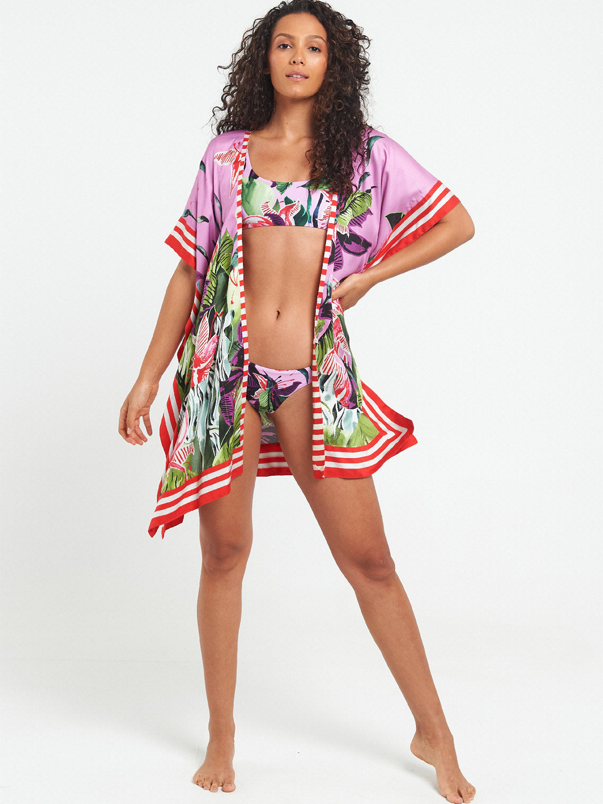 Short Kimono | Hawaiian Lily Short Kimono | Hawaiian Lily