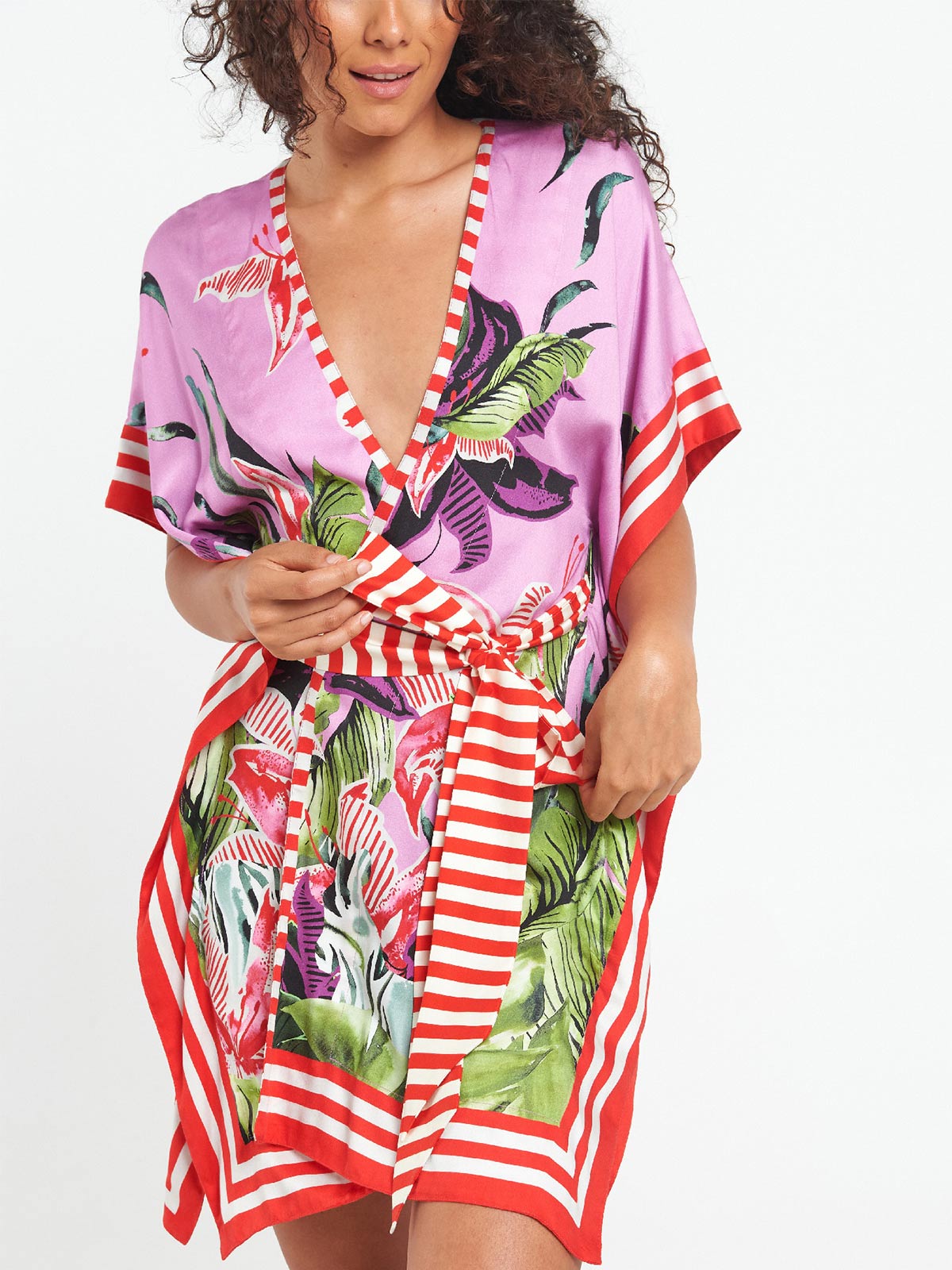 Short Kimono | Hawaiian Lily Short Kimono | Hawaiian Lily