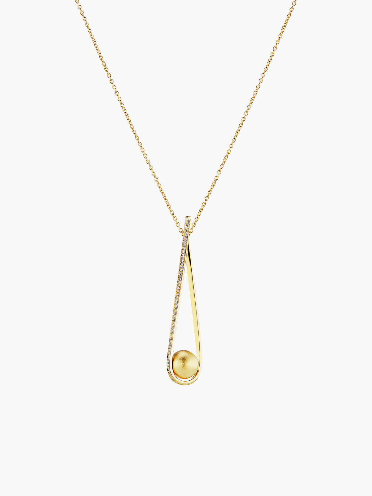 Boule D'Or Lariat Pendant | High Polish - Fashionkind
