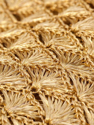 Seashell Weave Mochila | Gold Seashell Weave Mochila | Gold - Fashionkind