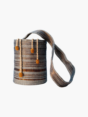 Bucket Bag | Navy & Copper Bucket Bag | Navy & Copper - Fashionkind