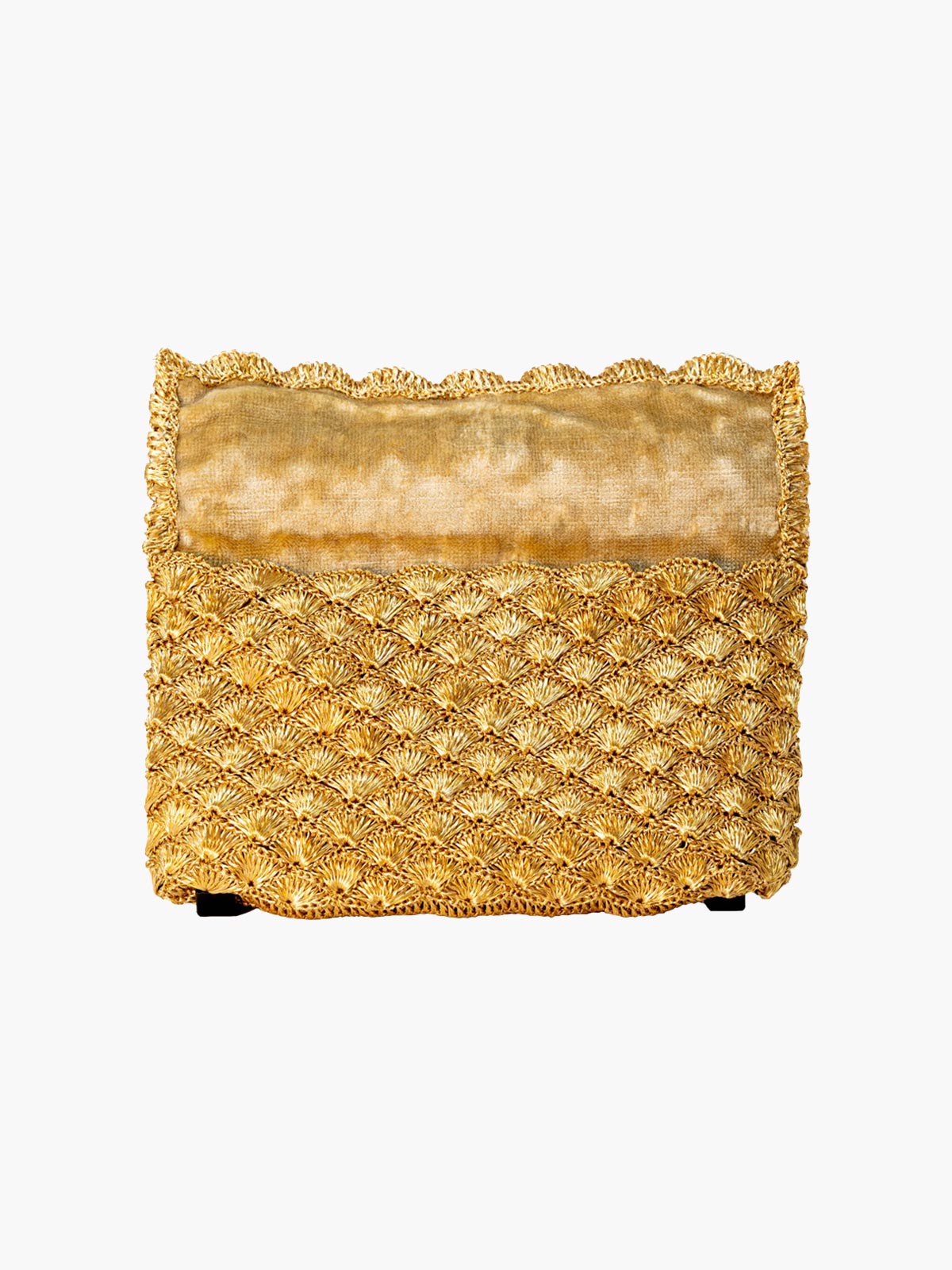 Seashell Weave Mini Metal Clutch | Gold Seashell Weave Mini Metal Clutch | Gold - Fashionkind