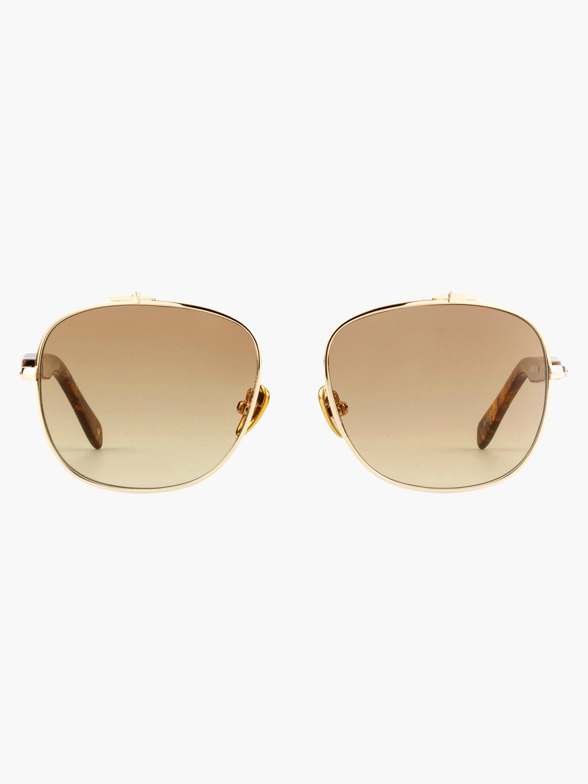 Malcolm No Middle 12 | Polished Gold/Brown Gradient Lens Malcolm No Middle 12 | Polished Gold/Brown Gradient Lens