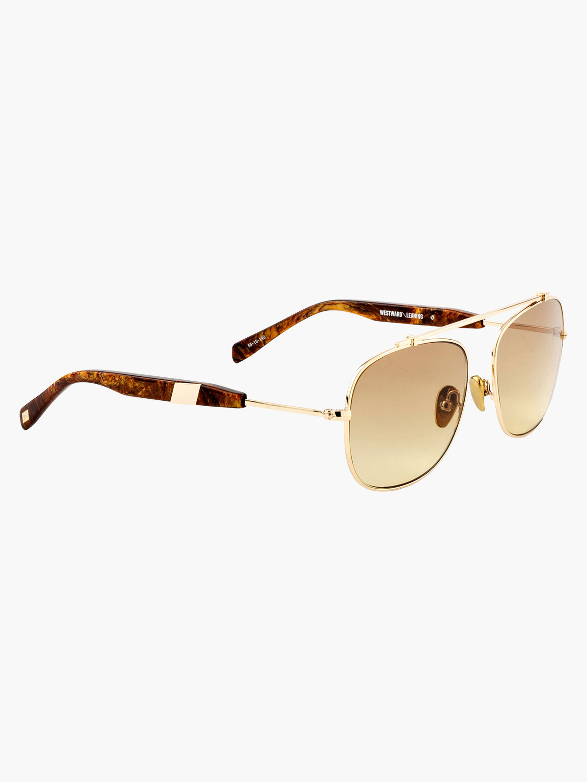 Malcolm No Middle 12 | Polished Gold/Brown Gradient Lens Malcolm No Middle 12 | Polished Gold/Brown Gradient Lens