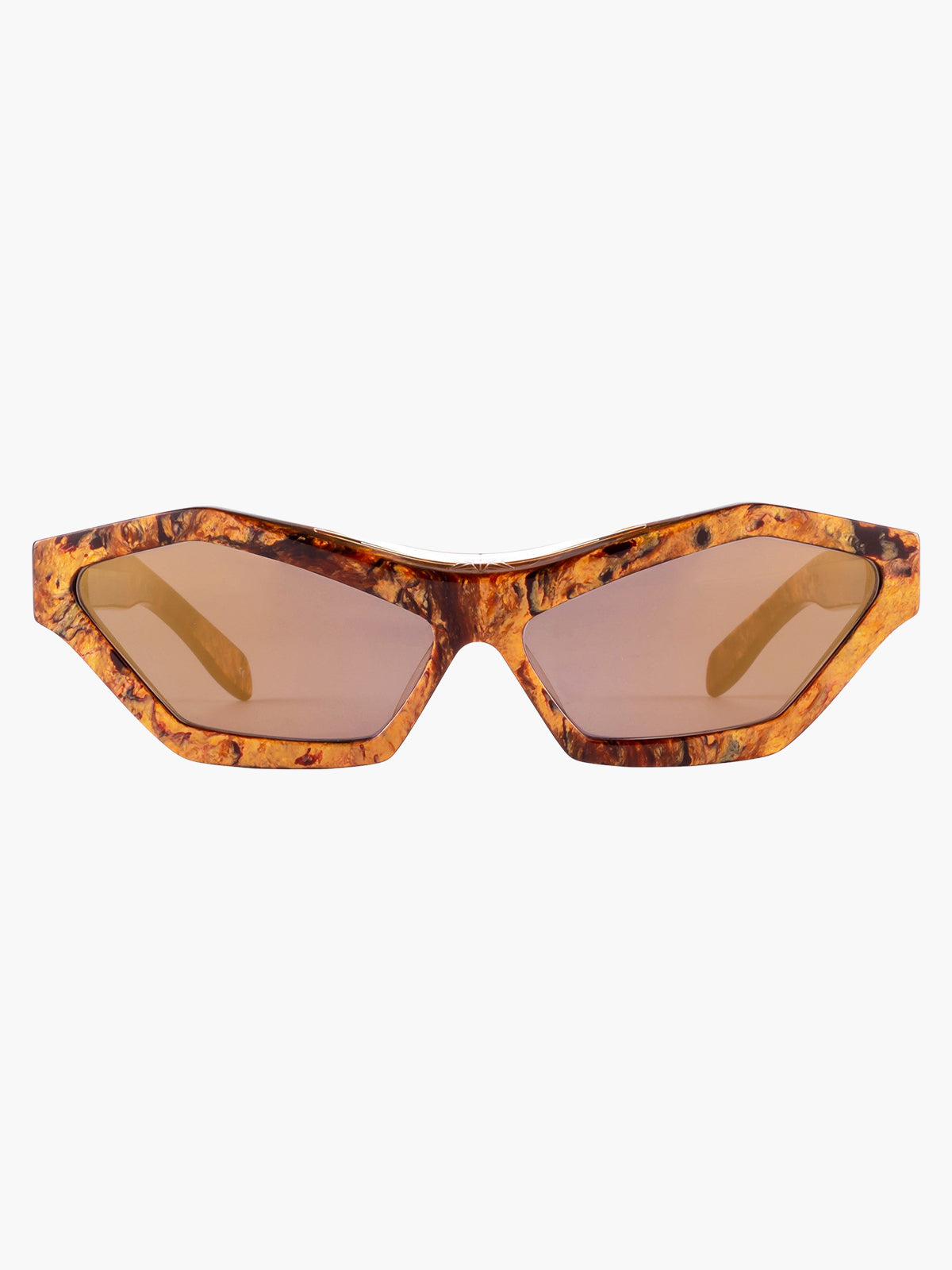 Solitaire 08 | Polished Bronze/Muted Gold Mirror Lens