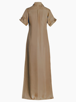 Andrestia Maxi Dress Voile | Camel Andrestia Maxi Dress Voile | Camel