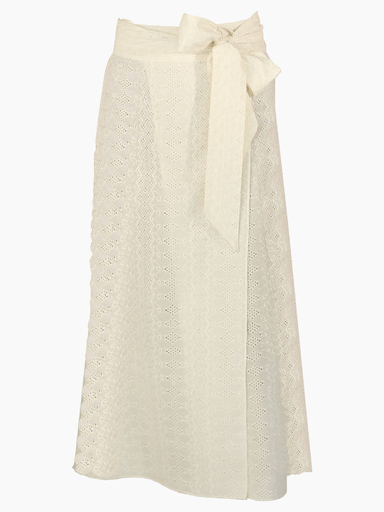 Pillar Wrap Skirt Eyelet
