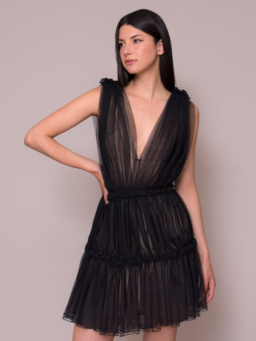 Tali Mini Dress | Black - Fashionkind