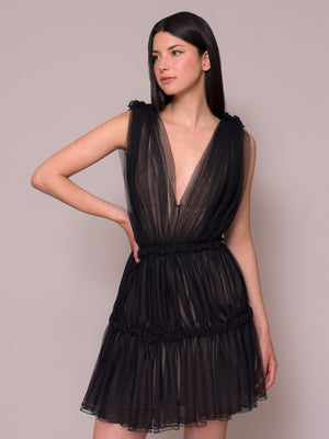 Tali Mini Dress | Black Tali Mini Dress | Black - Fashionkind
