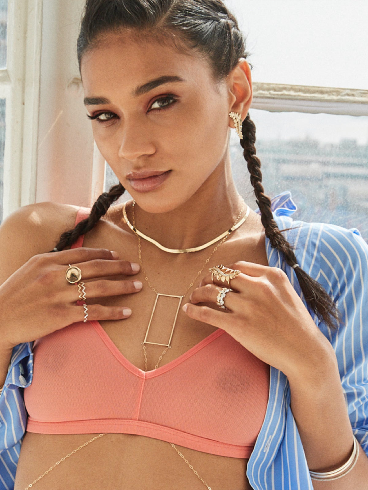 Liquid Gold Herringbone Necklace Liquid Gold Herringbone Necklace