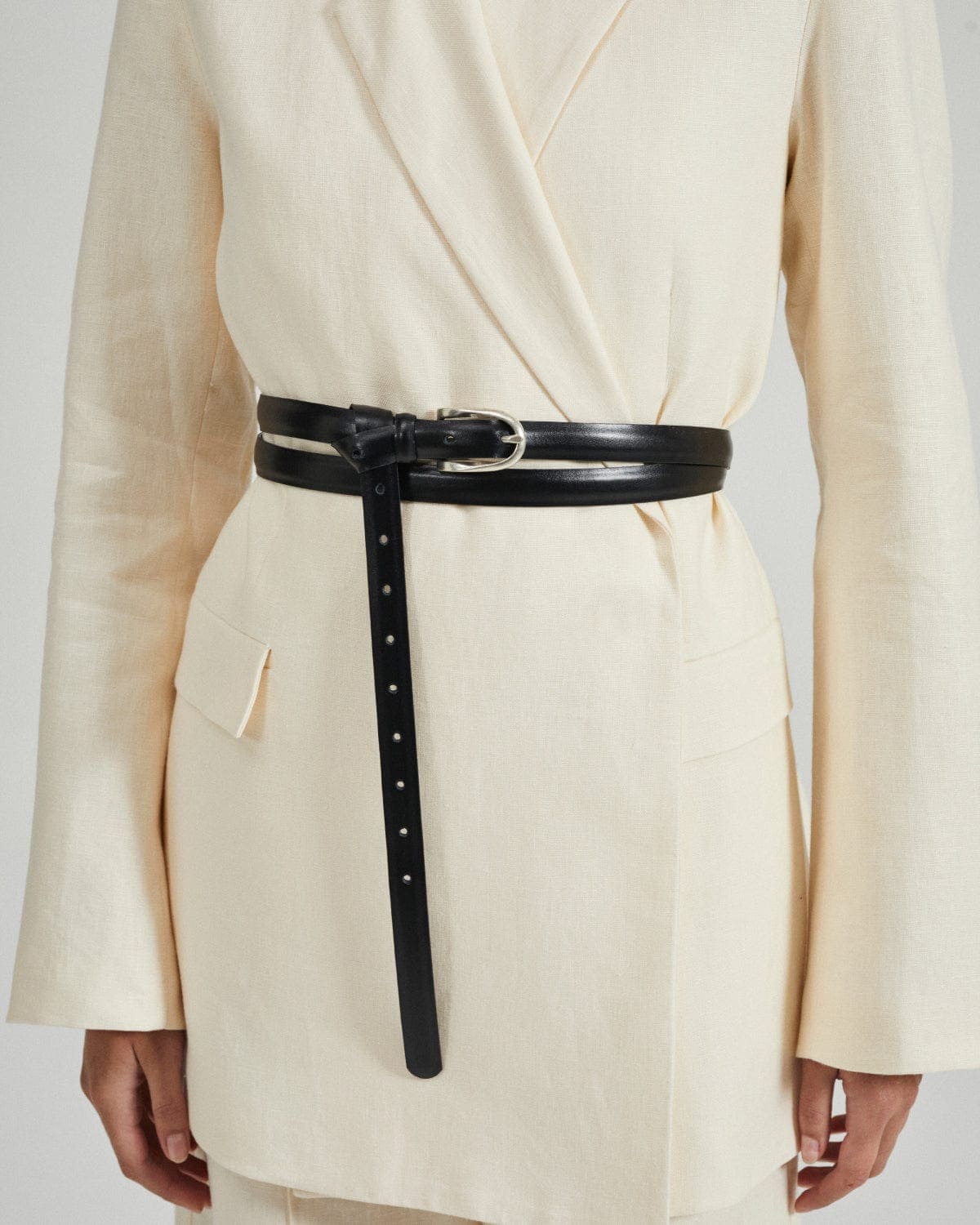The Double Wrap Belt | Black | Fashionkind